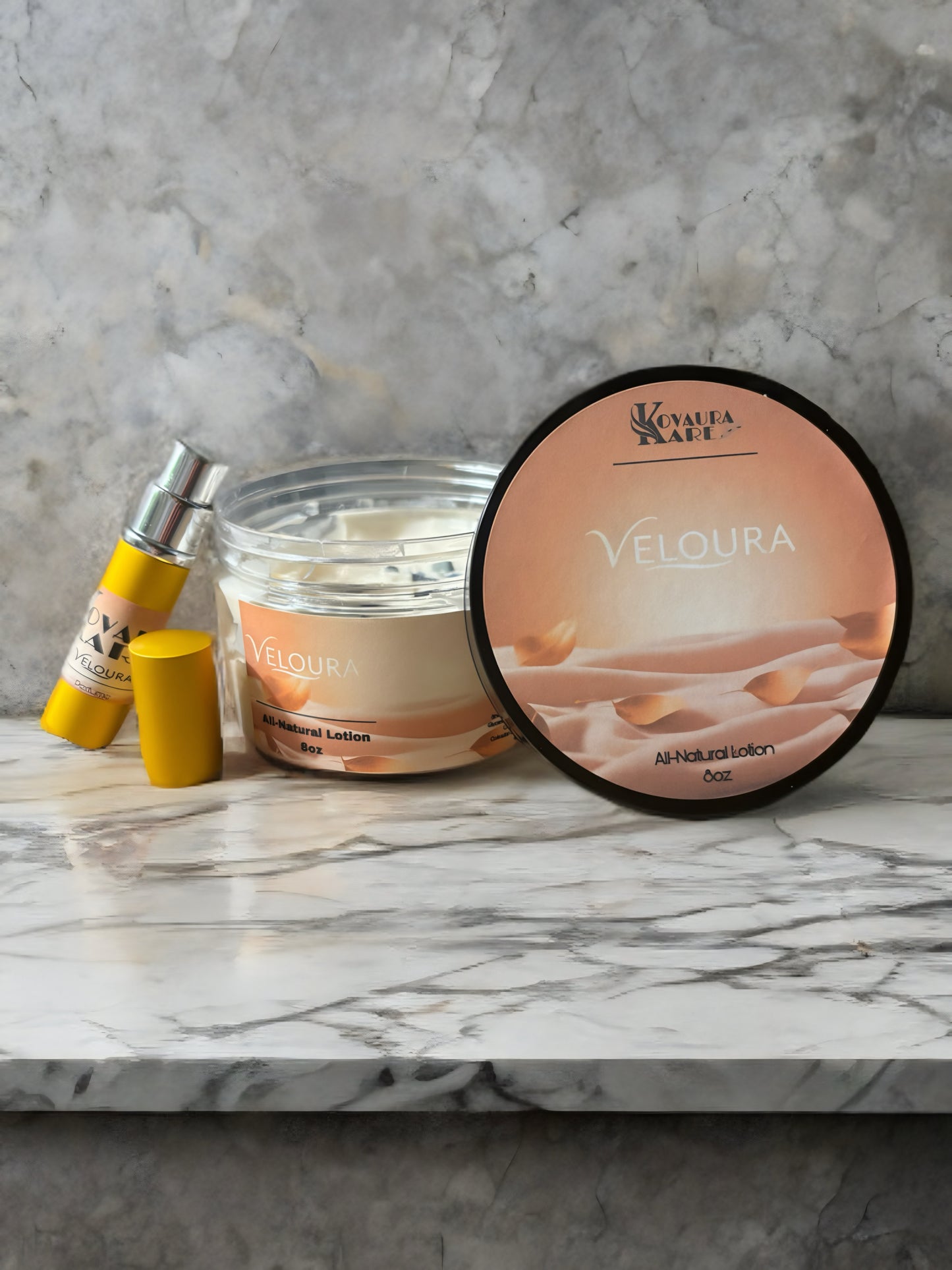 All-Natural Crystal Infused Lotion & Perfume Set (Veloura)